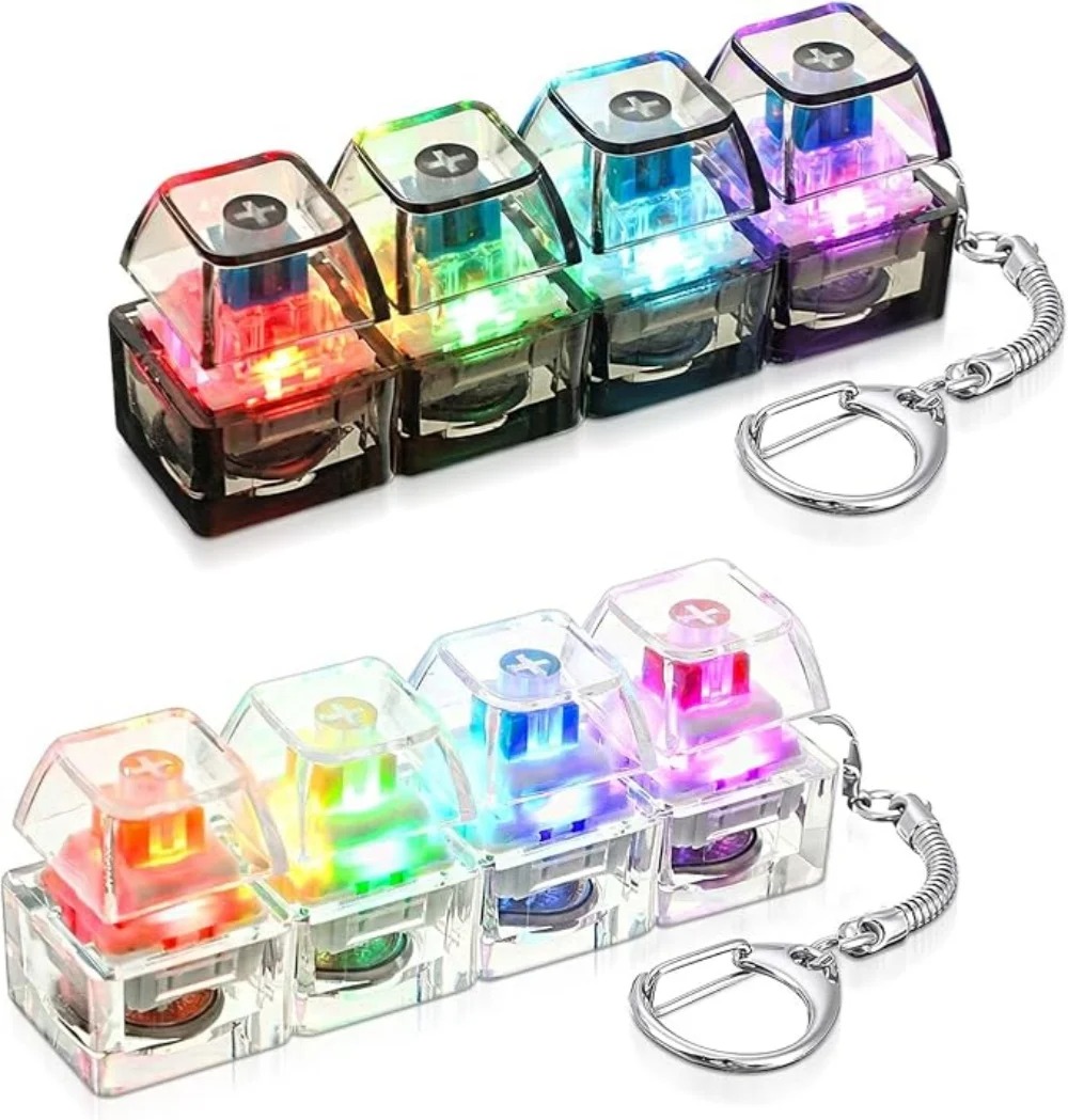 Electronics Gadgets For Kids - Stres Giderici LED Işıklı Klavye Anahtarlık