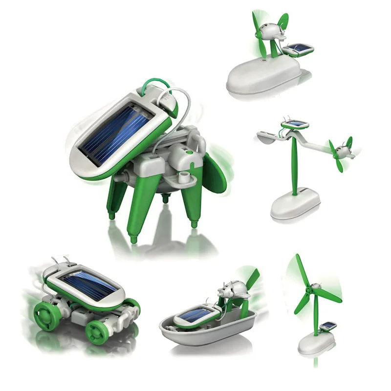 6-In-1 güneş enerjisi Robot ki - Electronics Gadgets For Kids incelemesi ve fiyatı