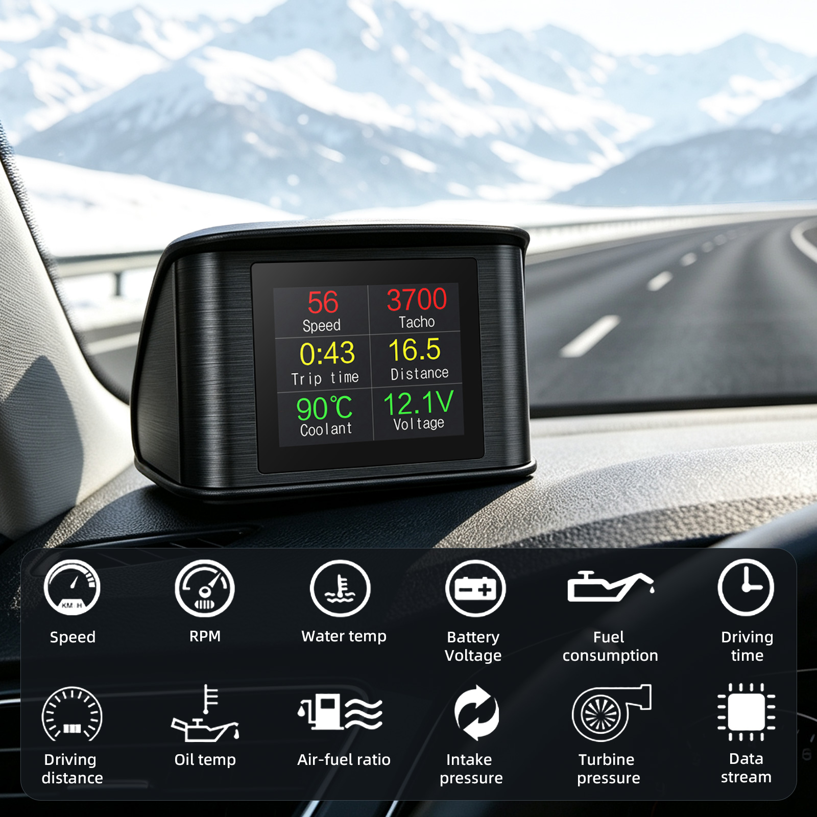 Araç OBD Metre Akıllı Baş Üstü - Electronics Gadgets Wholesale incelemesi ve fiyatı